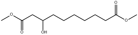 3-hydroxydecanedioc acid dimethyl ester Structure