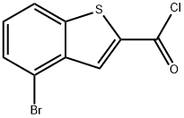 4-브로모-1-벤조티오펜-2-카르보닐클로라이드 구조식 이미지