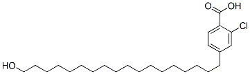 2-CHLORO-4-(HYDROXY-OCTADECYL)BENZOICACID Structure