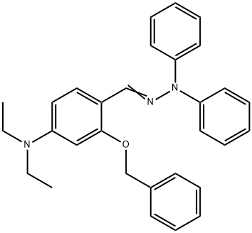 2-Benzyloxy-4-diethylaminobenzaldehyde diphenyl hydrazone Structure