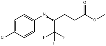 Methyl 4-(4-chlorophenyliMino)-5,5,5-trifluoropentanoate Structure