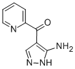 4-[(피리딘-2-일)카르보닐]-1H-피라졸-5-아민 구조식 이미지