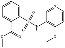 메틸2-([(4-METHOXYPYRIDIN-3-YL)아미노]술포닐)벤조에이트 구조식 이미지