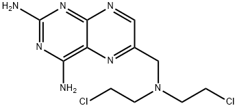 2,4-diamino-6-(bis-2-chloroethyl)aminomethylpteridine 구조식 이미지