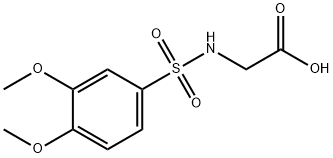 {[(3,4-DIMETHOXYPHENYL)SULFONYL]AMINO}ACETIC ACID Structure