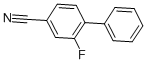 4-CYANO-2-FLUORO-BIPHENYL Structure