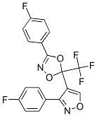 3-(4-FLUOROPHENYL)-5-(3-(4-FLUOROPHENYL)ISOXAZOL-4-YL)-5-(TRIFLUOROMETHYL)-1,4,2-DIOXAZOLE Structure