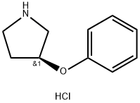 S-3-PHENOXY-PYRROLIDINE HYDROCHLORIDE Structure