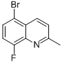 5-BROMO-8-FLUORO-2-METHYLQUINOLINE Structure