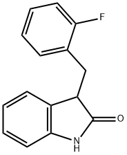 3-(2-fluorobenzyl)-1,3-dihydroindol-2-one 구조식 이미지