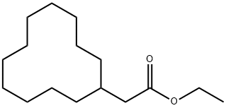 CYCLODODECYLACETIC ACID ETHYL ESTER Structure