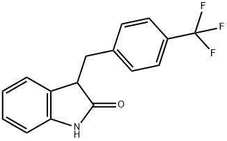 3-(4-trifluoromethylbenzyl)-1,3-dihydroindol-2-one Structure