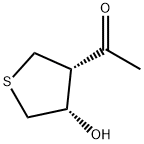 Ethanone, 1-(tetrahydro-4-hydroxy-3-thienyl)-, cis- (9CI) Structure