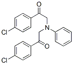 1-(4-CHLORO-PHENYL)-2-([2-(4-CHLORO-PHENYL)-2-OXO-ETHYL]-PHENYL-AMINO)-ETHANONE 구조식 이미지