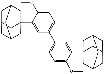 2,2'-비스-(1-adaMantyl)-4,4'-디메톡시비페닐 구조식 이미지