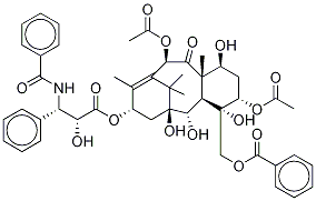 β-(BenzoylaMino)-α-hydroxybenzenepropanoic Acid (αR,βS)-(1S,3S,4S,4aR,5S,6S,8S,11R,12aS)-3,11-Bis(acetyloxy)-4-[(benzoyloxy)Methyl]-1,2,3,4,4a,5,6,7,8,11,12,12a-dodecahydro-1,4,5,6-tetrahydroxy-9,12a,13,13-tetraMethyl-12-oxo-6,10-Methanobenzocyclodecen-8- Structure