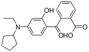 o-[4-(N-Cyclopentyl-N-ethylamino)-2-hydroxybenzoyl]benzoic acid Structure