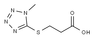 3-[(1-methyl-1H-tetrazol-5-yl)thio]propanoic acid Structure
