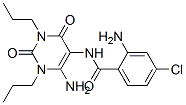 Benzamide,  2-amino-N-(6-amino-1,2,3,4-tetrahydro-2,4-dioxo-1,3-dipropyl-5-pyrimidinyl)-4-chloro- 구조식 이미지