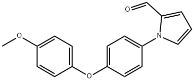 1-[4-(4-METHOXYPHENOXY)PHENYL]-1H-PYRROLE-2-CARBOXALDEHYDE 구조식 이미지
