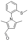 1H-PYRROLE-3-CARBOXALDEHYDE, 2,5-DIMETHYL-1-[2-(METHYLTHIO)PHENYL]- 구조식 이미지