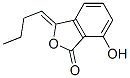3-[(Z)-부틸리덴]-7-히드록시-1(3H)-이소벤조푸라논 구조식 이미지