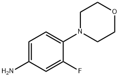 3-FLUORO-4-MORPHOLIN-4-YL-PHENYLAMINE 구조식 이미지