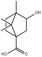 3-HYDROXY-4,7,7-TRIMETHYL-BICYCLO[2.2.1]HEPTANE-1-CARBOXYLIC ACID Structure