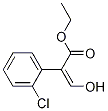 Benzeneacetic acid, 2-chloro-.alpha.-(hydroxyMethylene)-, ethyl 구조식 이미지