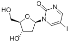 5-Iodo-2-pyrimidinone-2'-deoxyribose 구조식 이미지