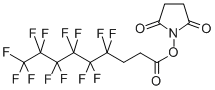 N-Succinimidyl  3-(perfluorohexyl)propionate,  4,4,5,5,6,6,7,7,8,8,9,9,9-Tridecafluor-nonans&#x00e4:ure-N-succinimidylester,  N-Succinimidyl  2H,2H,3H,3H-perfluorononanoate Structure