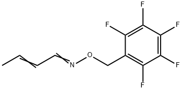 Crotonaldehyde  O-2,3,4,5,6-PFBHA-oxime Structure