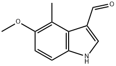 5-Methoxy-4-methylindole-3-carboxaldehyde 구조식 이미지