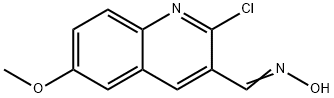 2-CHLORO-6-METHOXY-3-QUINOLINECARBALDEHYDE OXIME Structure