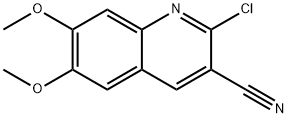 2-CHLORO-6,7-DIMETHOXY-3-QUINOLINECARBONITRILE Structure