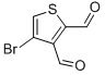 4-BROMO-2,3-THIOPHENEDICARBOXALDEHYDE Structure