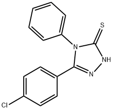 5-(4-CHLORO-PHENYL)-4-PHENYL-4H-[1,2,4]TRIAZOLE-3-THIOL 구조식 이미지