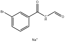 3-브로모-β-옥소-벤젠프로판알나트륨염 구조식 이미지