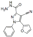 1H-Pyrazole-3-carboxylic  acid,  4-cyano-5-(2-furanyl)-1-phenyl-,  hydrazide Structure