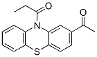 2-acetyl-10-propionyl-10H-phenothiazine Structure