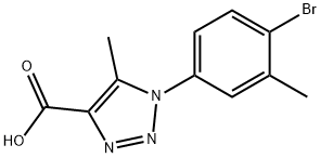 1-(4-Bromo-3-methylphenyl)-5-methyl-1H-1,2,3-triazole-4-carboxylic acid Structure