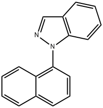 1-NAPHTHALEN-1-YL-1H-INDAZOLE 구조식 이미지