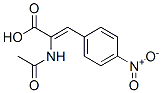 (Z)-2-ACETAMIDO-3-(4-NITROPHENYL)ACRYLIC ACID Structure