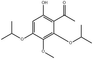 1-(6-HYDROXY-2,4-DIISOPROPOXY-3-METHOXYPHENYL)ETHANONE Structure
