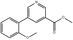 methyl 5-(2-methoxyphenyl)pyridine-3-carboxylate Structure