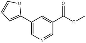 메틸5-(푸란-2-일)피리딘-3-카르복실레이트 구조식 이미지