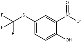 2-Nitro-4-[(trifluoromethyl)sulphanyl]phenol, 4-Hydroxy-3-nitrophenyl trifluoromethyl sulphide Structure