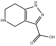 4,5,6,7-tetrahydro-2H-pyrazolo[4,3-c]pyridine-3-carboxylic acid(SALTDATA: 1.2HCl 1H2O 0.03N2H4) 구조식 이미지