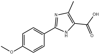 2-(4-METHOXYPHENYL)-5-METHYL-3H-IMIDAZOLE-4-CARBOXYLIC ACID 구조식 이미지