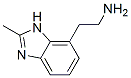 1H-Benzimidazole-7-ethanamine,  2-methyl- Structure